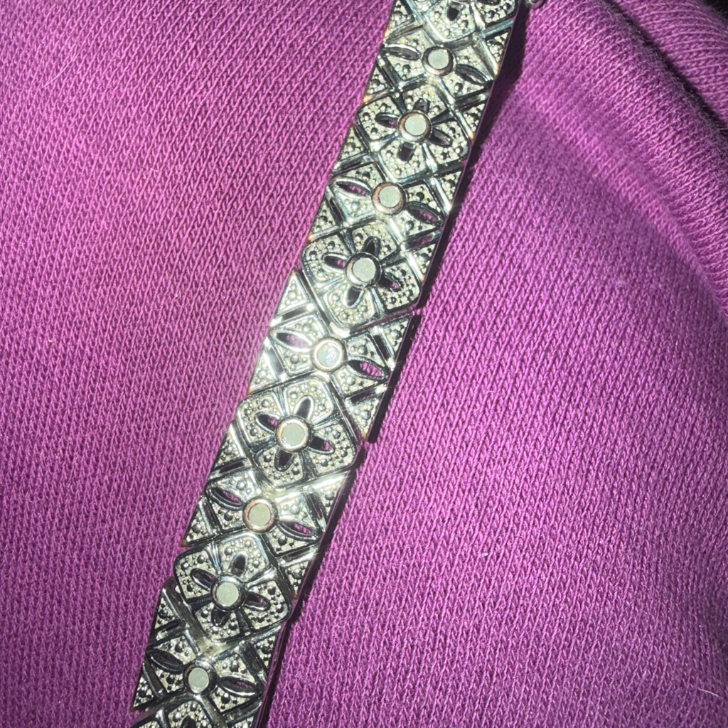 Elegant Silver Plated Raw/Rough Diamond Bracelet